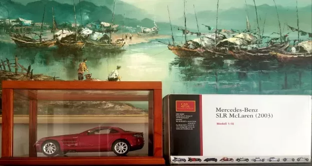 CMC Mercedes-Benz SLR McLaren 2003 red metallic 1:18 M-045A